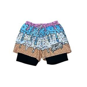 Hustle Boys Ice Cream Shorts Summer Baseball Size 2XL